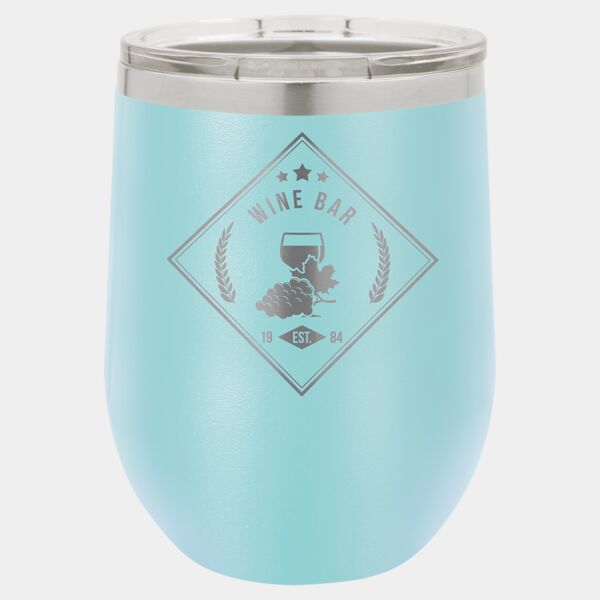 Polar Camel 12 oz. Vacuum Insulated Stemless Wine Tumbler w/Lid Thumbnail